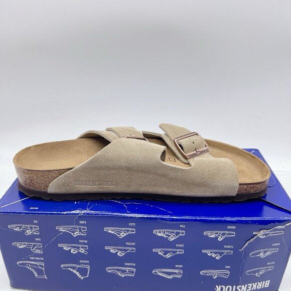 Birkenstock Arizona Sandal Taupe Suede EU 41 Womens US 10- 10.5 Regular - Picture 9 of 12
